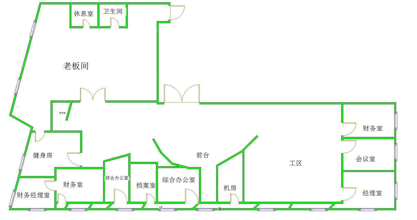朝阳区-工体-中国红街大厦-写字楼出租-豪装-1210㎡